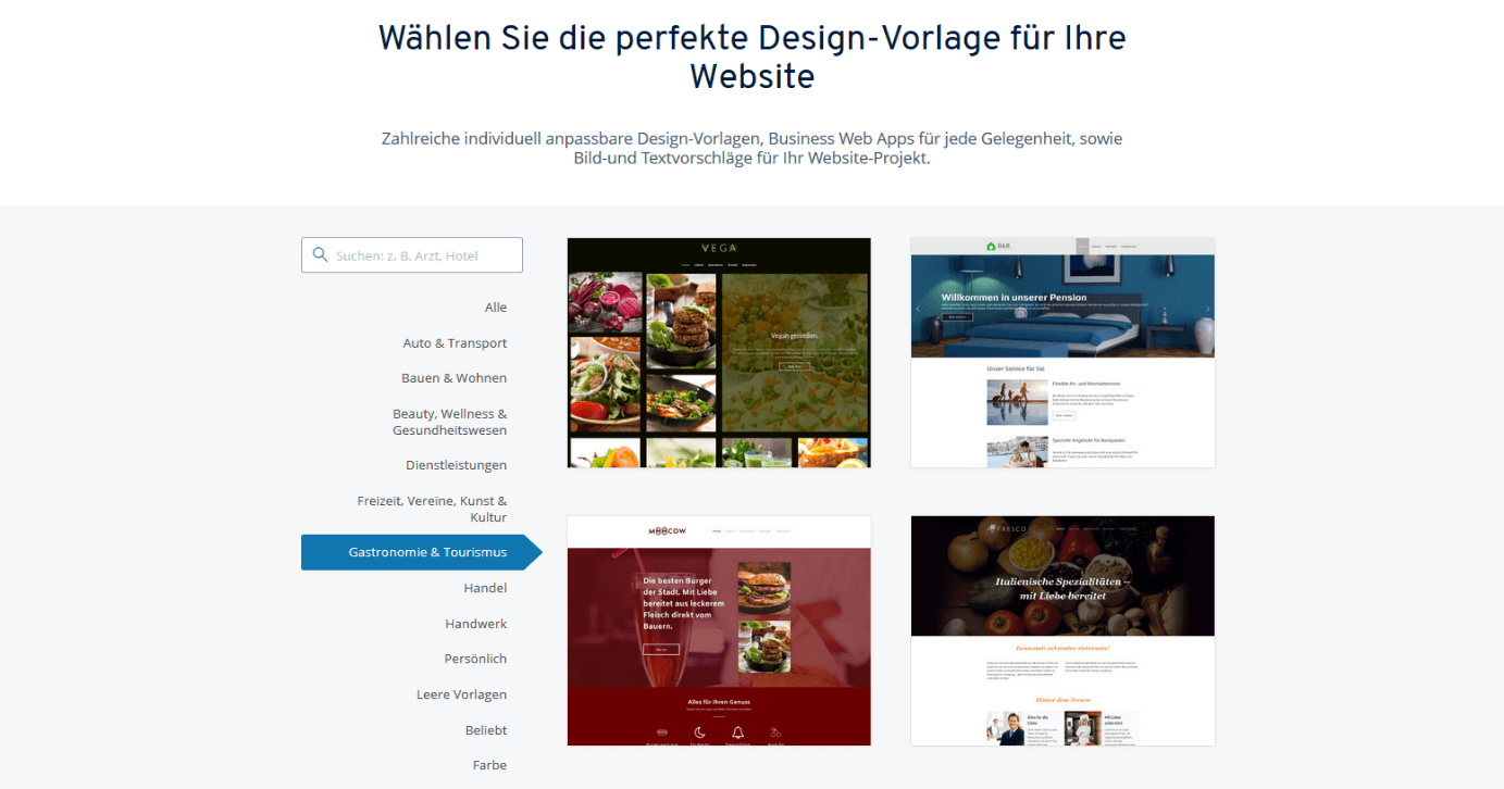 Design-Vorlagen für Reiseblog