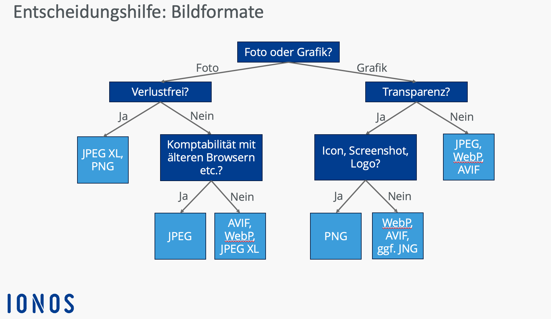 Entscheidungsbaum zum passenden Bildformat Bild: Entscheidungsbaum zum passenden Bildformat