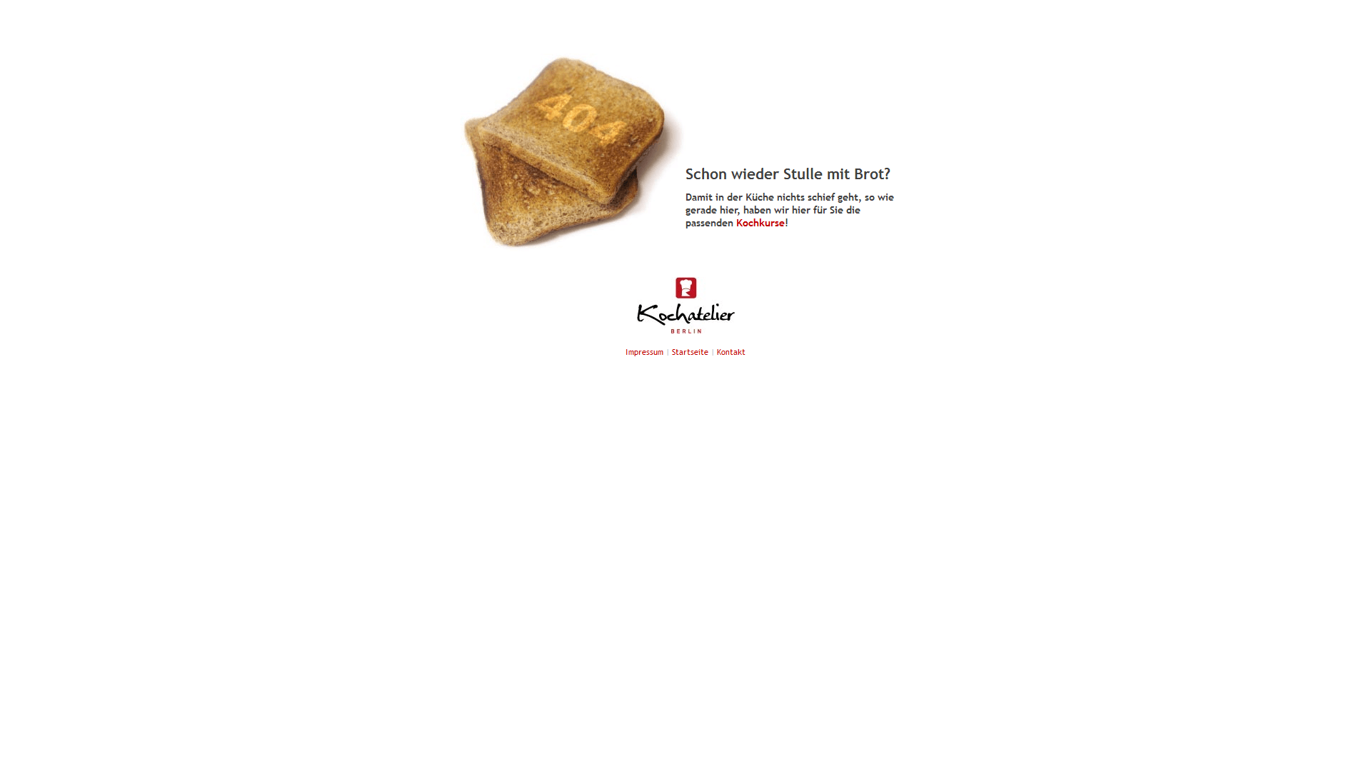 404-Seite des Kochateliers Berlin