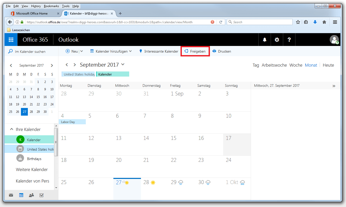 Microsoft 365: Die Calendar-App