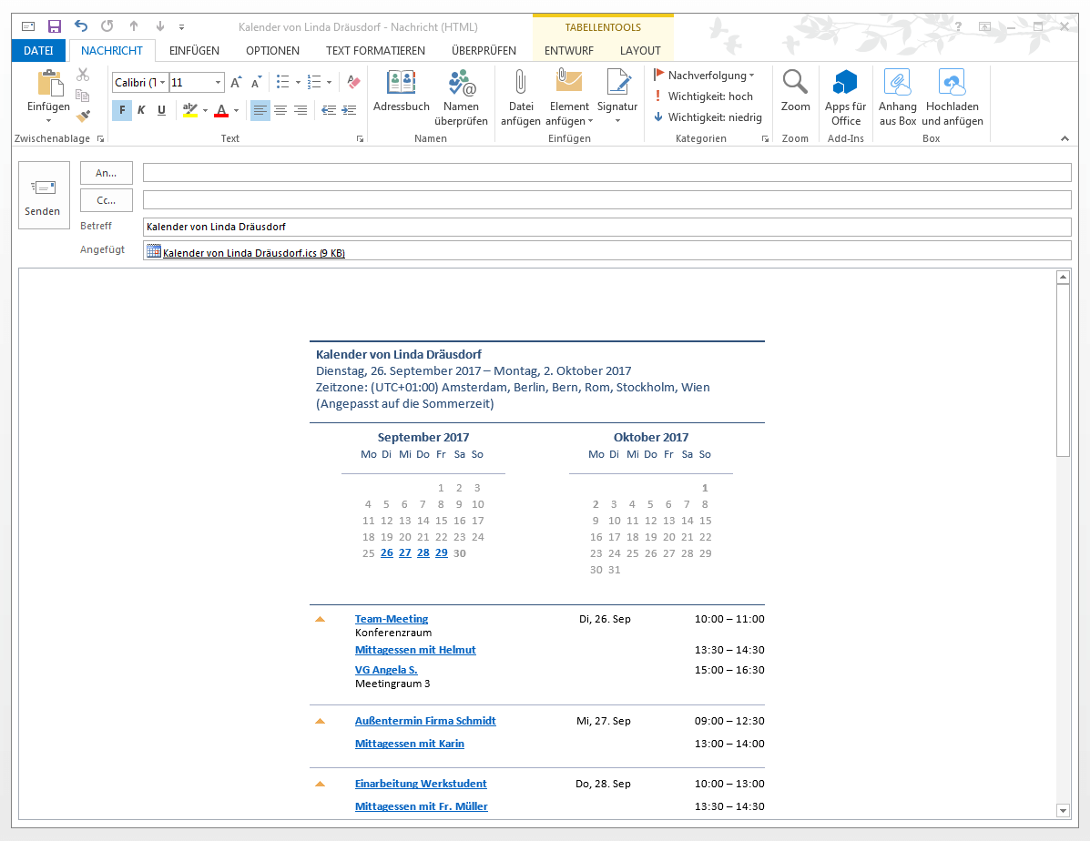 Outlook-Kalender freigeben - IONOS AT