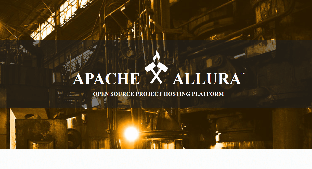 Startseite von Apache Allura