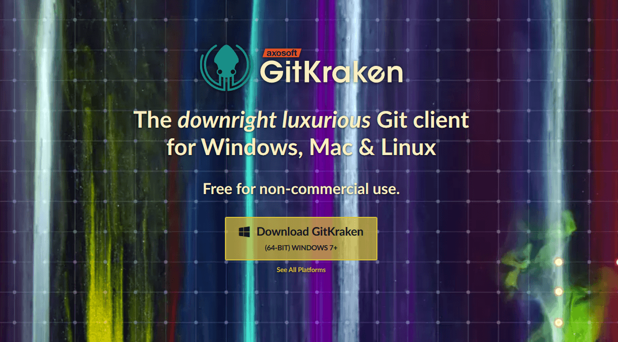 Startseite von GitKraken