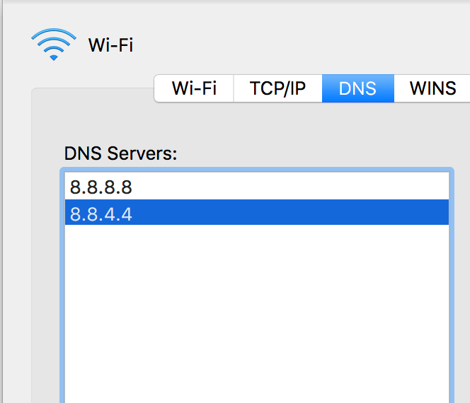 DNS-Server-Konfiguration auf dem Mac