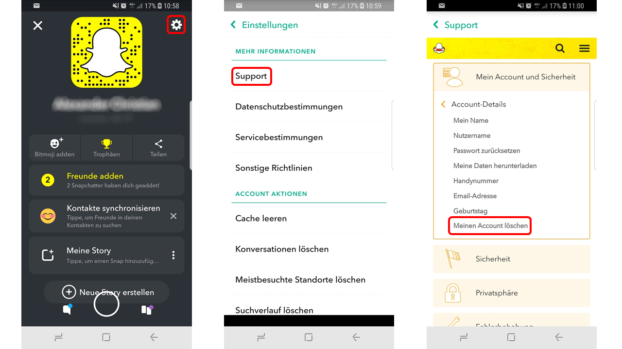 Snapchat Account löschen & deaktivieren Abmelden leicht gemacht! IONOS Snapchat Account löschen & deaktivieren Abmelden leicht gemacht! IONOS