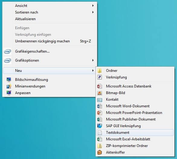 Windows 8: Desktop-Menü
