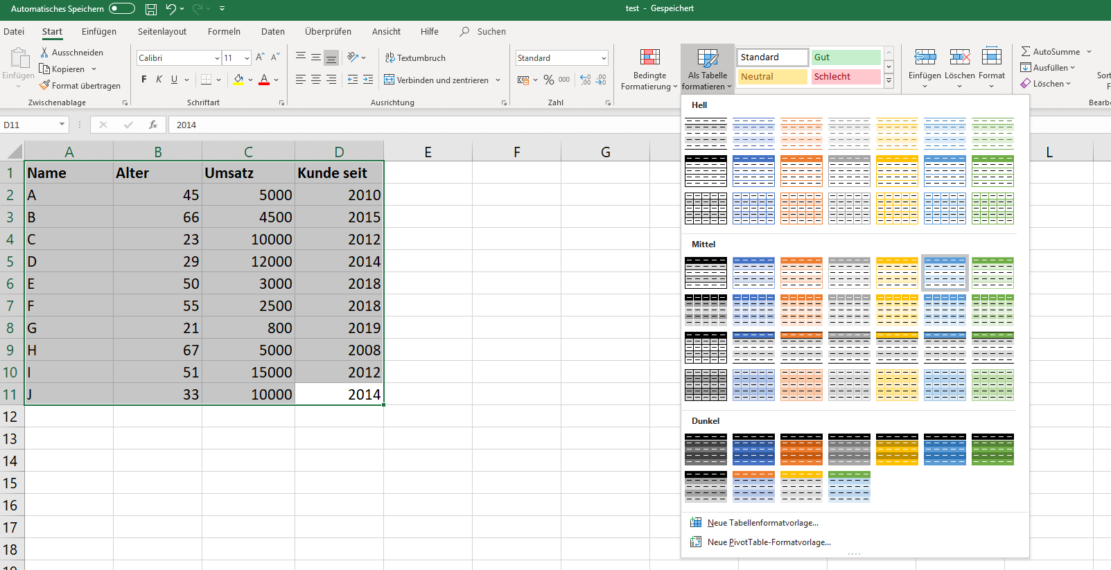 Excel-Tabelle erstellen: So funktioniert’s - IONOS