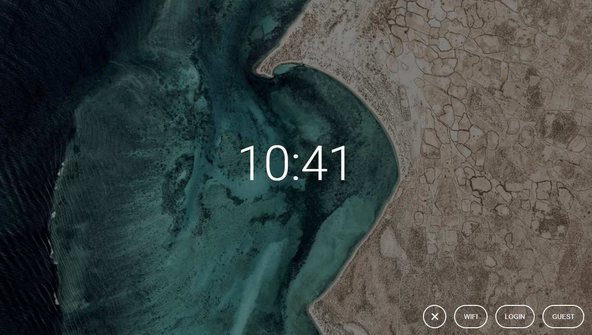 Armadillo – die grafische Benutzeroberfläche von Fuchsia OS für mobile Endgeräte: Startbildschirm