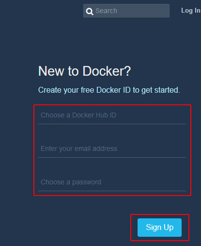 Docker-Hub-Konto einrichten