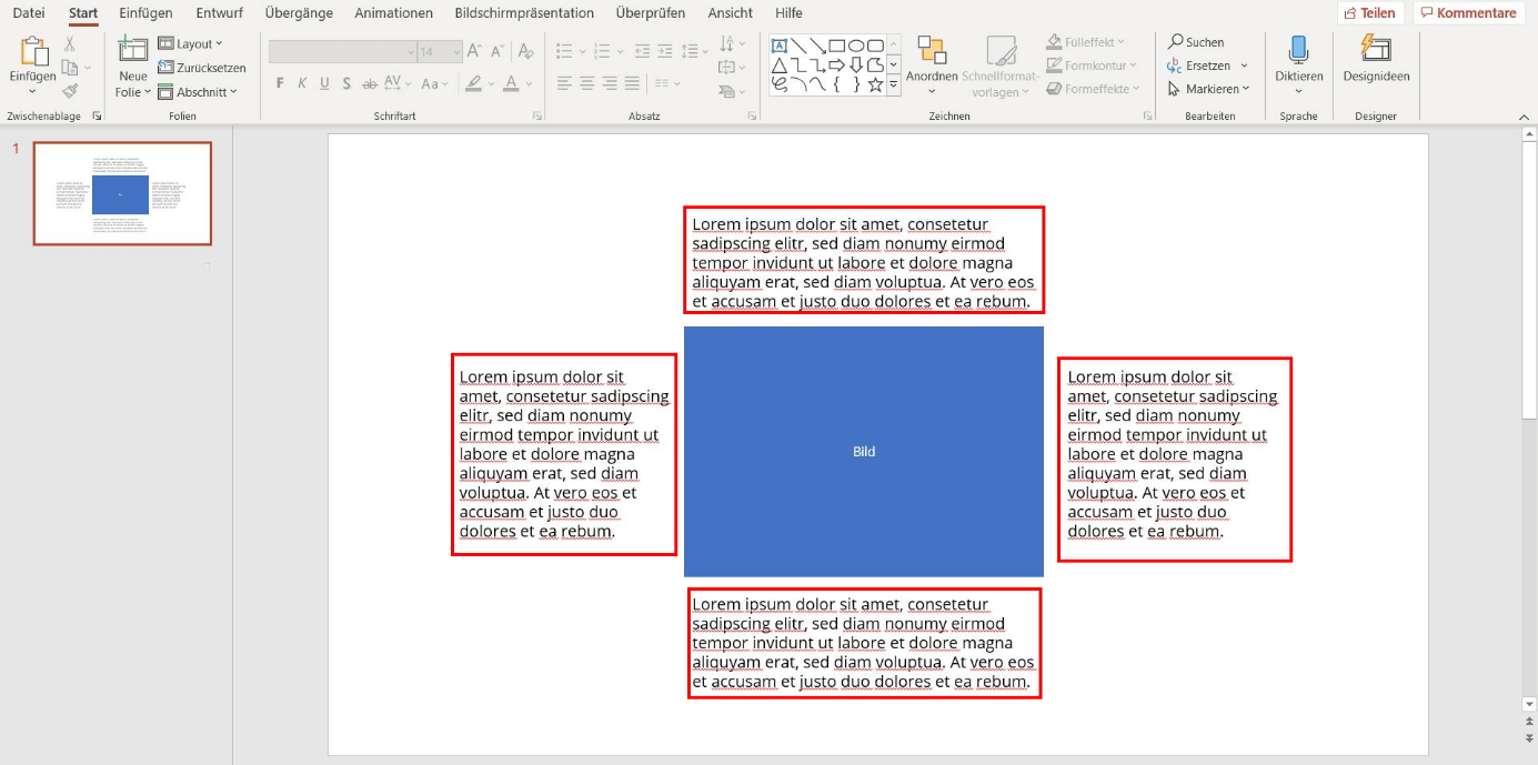 PowerPoint: Text um Bild fließen lassen 
