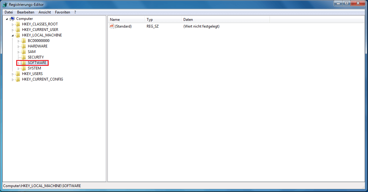 Windows-Registry-Software-Ordner