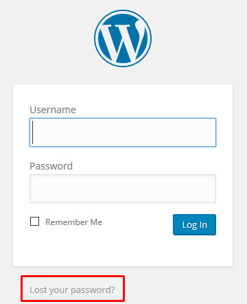 WordPress Login-Seite