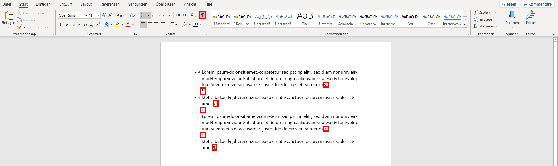 Zeilenumbruch In Word Einfugen Automatisch Und Manuell Ionos