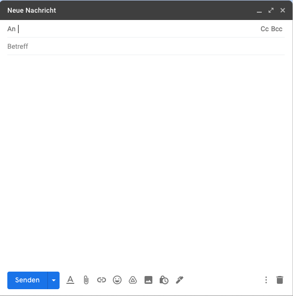 Neue E-Mail in Gmail 