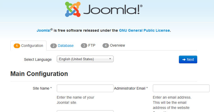  Joomla Installation