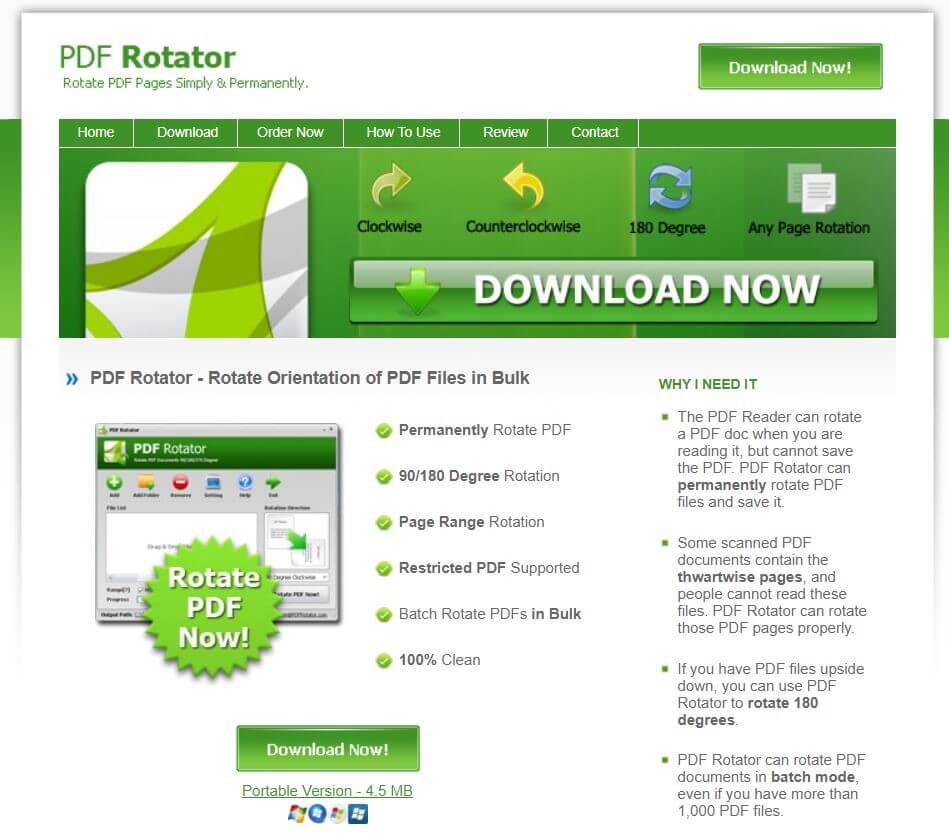 PDF Rotator: PDF-Datei drehen und speichern