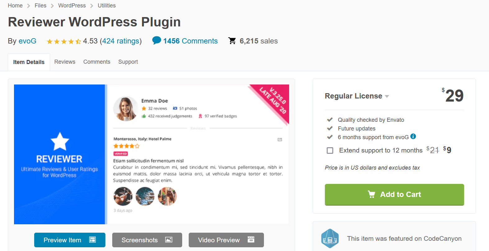 Reviewer WordPress Plugin ist ein lohnendes Premium-Plugin mit vielen Review-Funktionen