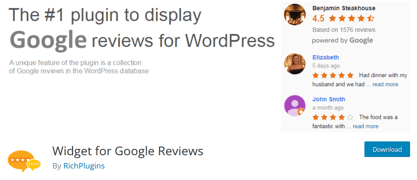 Widgets for Google Reviews eignet sich besonders für kleinere Unternehmen