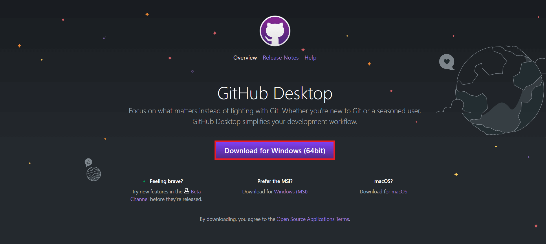 GitHub Desktop Downloadpage