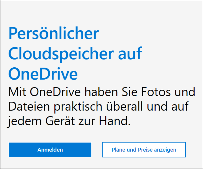 Microsofts Cloud-Speicher OneDrive