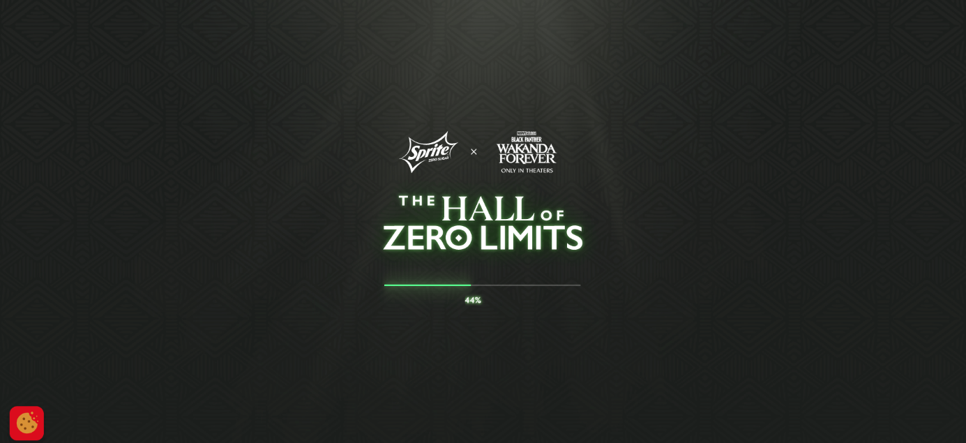 Screenshot der Fortschrittsanzeige von der Sprite-Webseite „The Hall of Zero Limits“