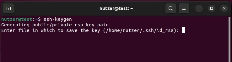 SSH-Key via Ubuntu-Terminal erstellen