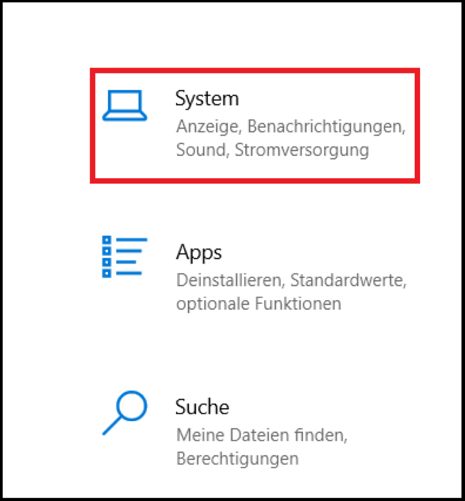Windows 10: Übersicht-Menü für die Windows-Einstellungen