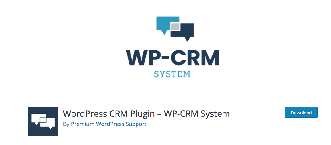 Screenshot von WordPress CRM auf der offiziellen Website von WordPress