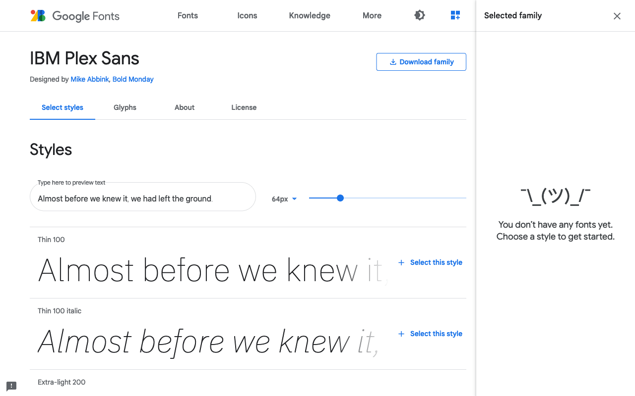 Schriftart bei Google Fonts auswählen