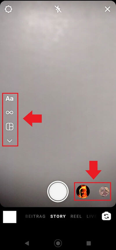 Filteroptionen für Instagram Stories