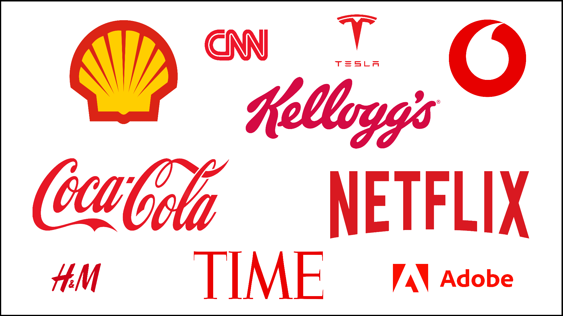 Beispiele für rote Logos