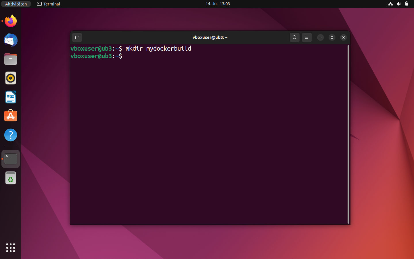 Ubuntu-Terminal: Der Befehl mkdir