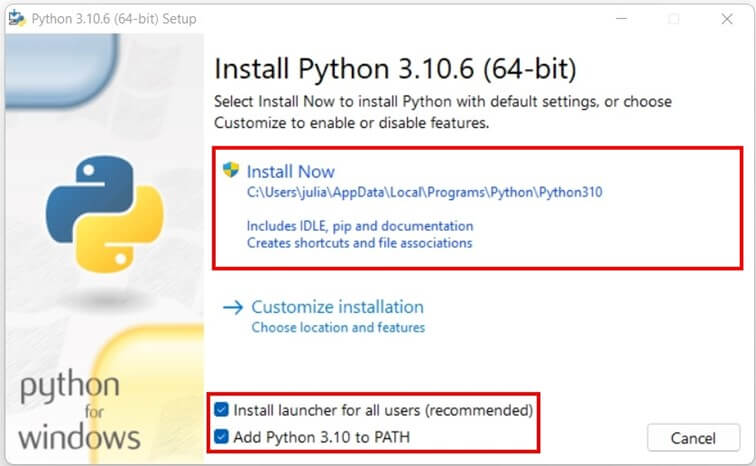 Python installieren unter Windows