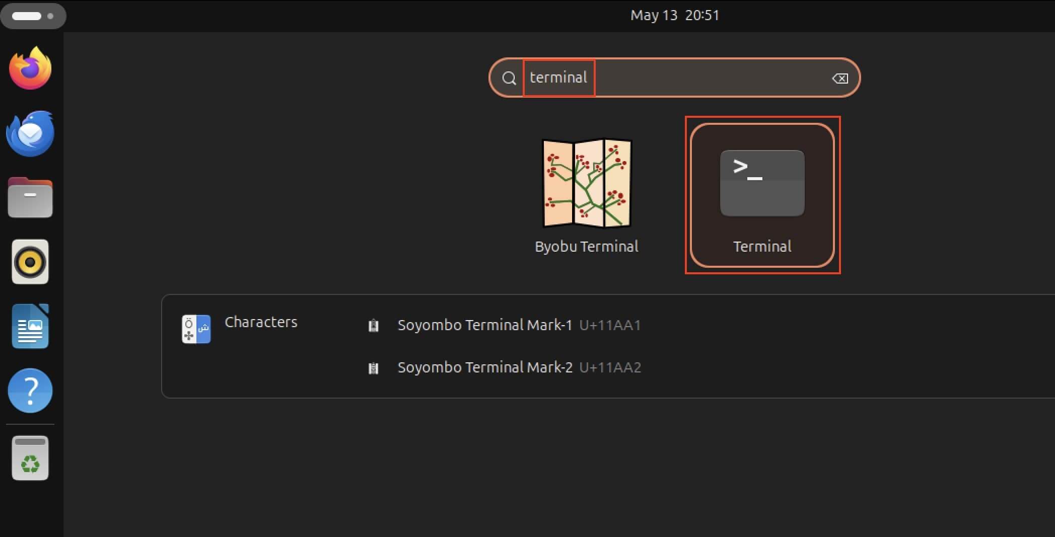 Screenshot der Ubuntu App-Suche Bild: Screenshot der Ubuntu App-Suche