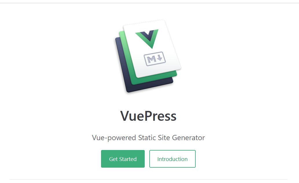 Screenshot der Website von Vuepress Bild: Screenshot der Website von Vuepress