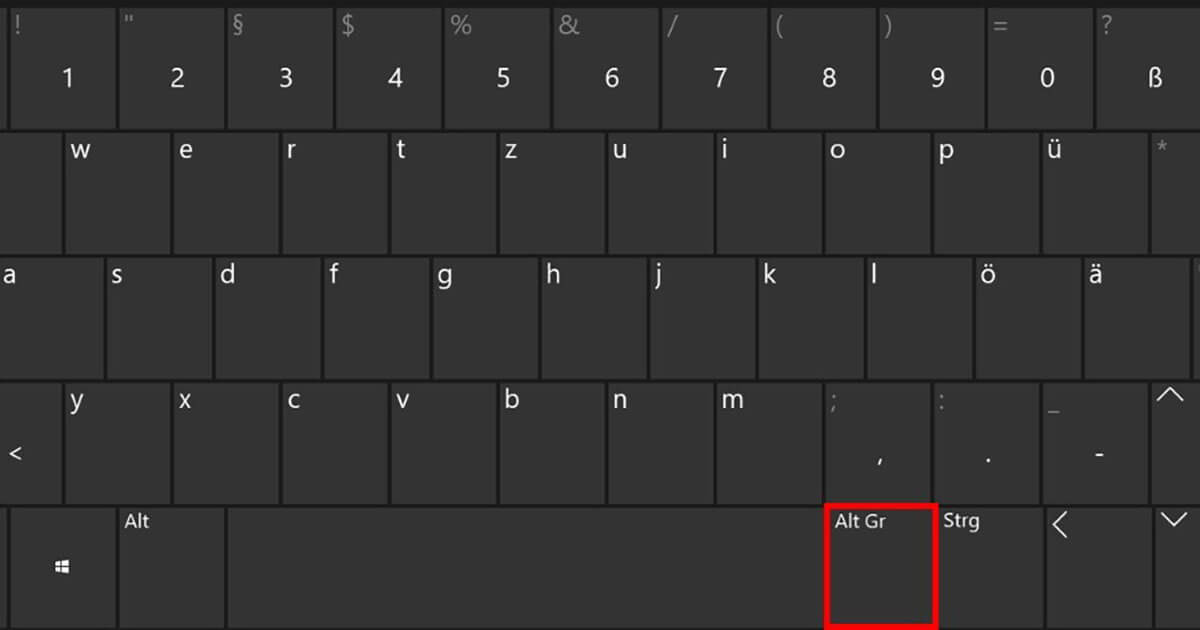 AltGr-Taste: So erreichen Sie die Drittbelegungen Ihrer Tastatur