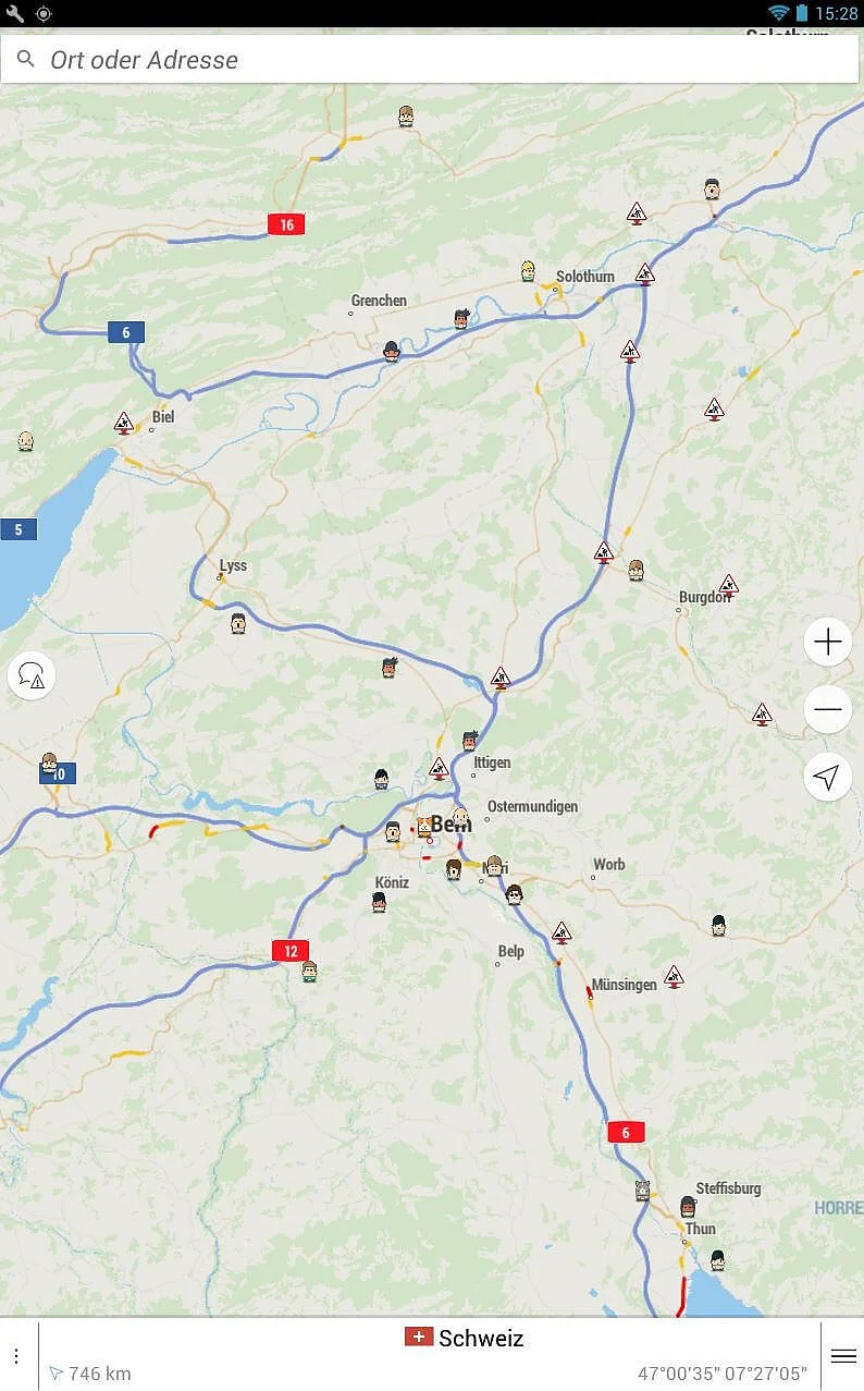 Kartenansicht von Navmii Bild: Kartenansicht von Navmii