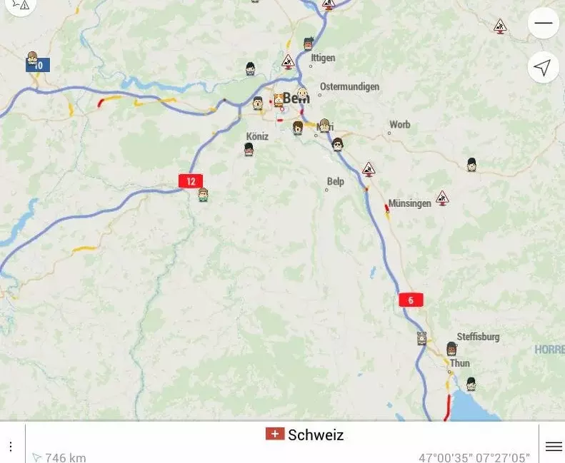 Bild: Kartenansicht von Navmii
