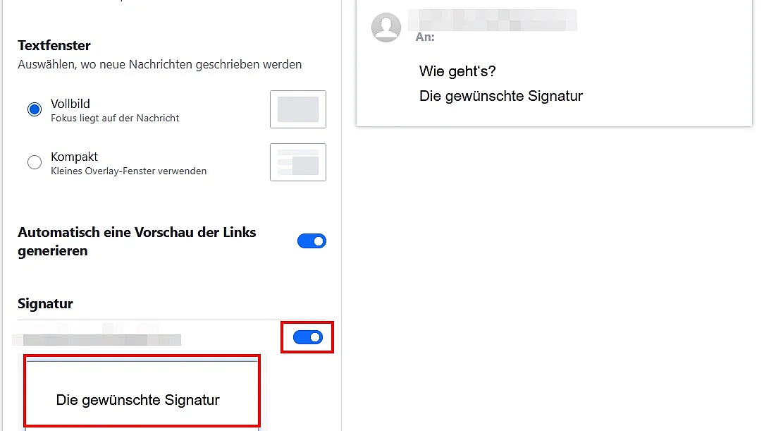 Yahoo Mail: Signatur erstellen Bild: Yahoo Mail: Signatur erstellen