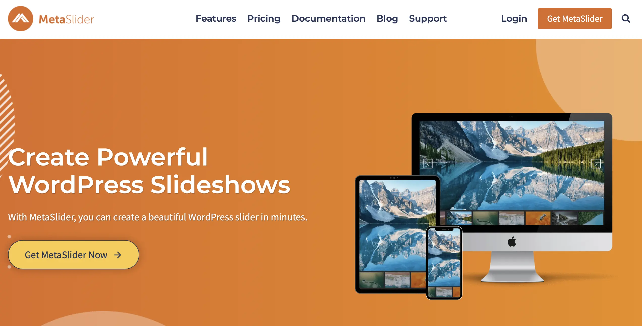 Bild: MetaSlider-Homepage