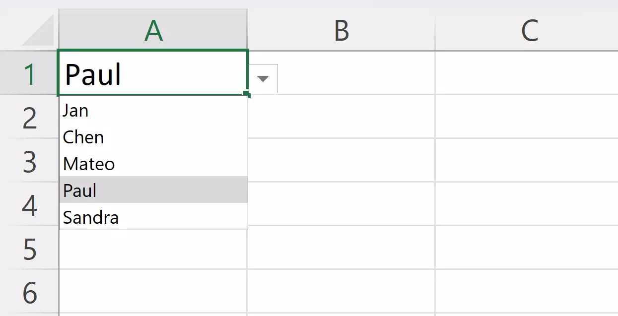 Excel-Dropdown-Liste Excel-Dropdown-Liste