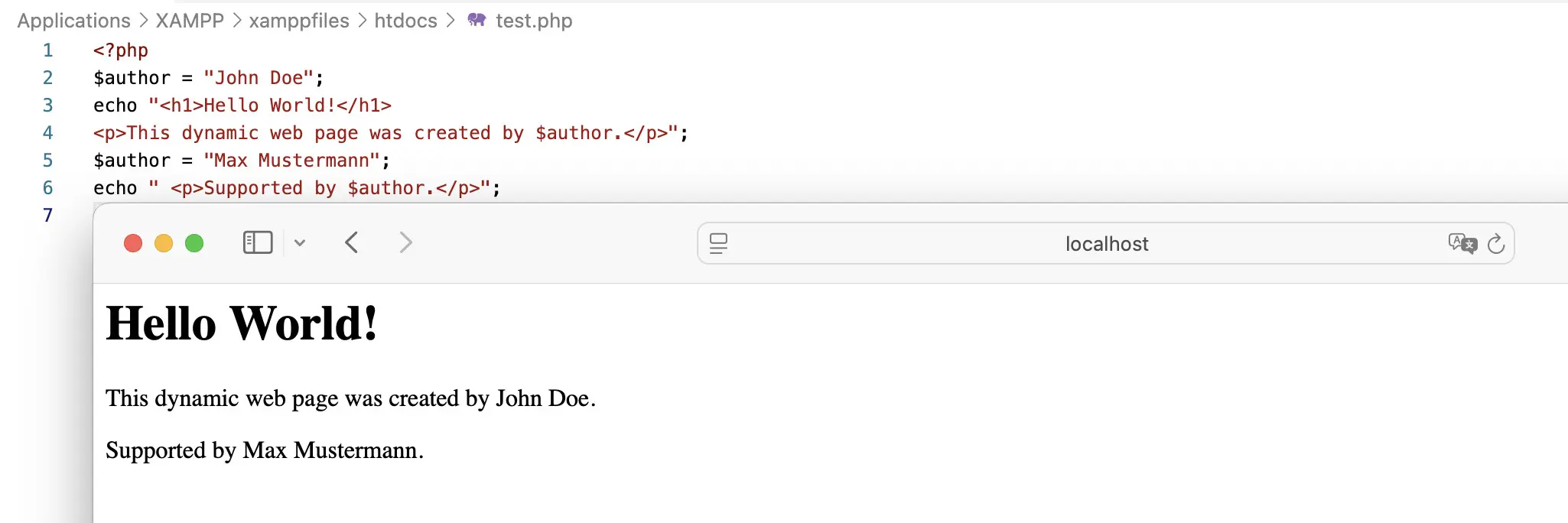 Das Überschreiben von Variablen Bild: Das Überschreiben von Variablen