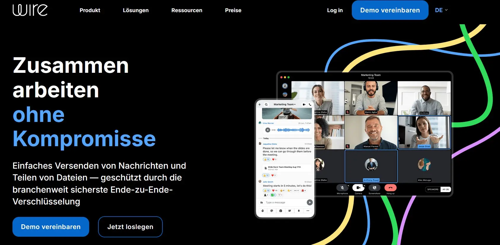 Bild: Website von Wire