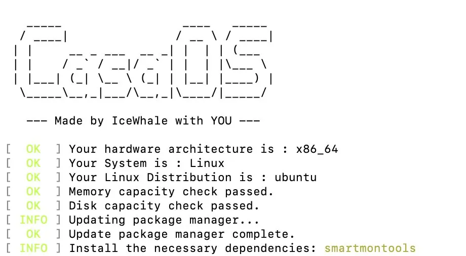 Bild: CasaOS installieren