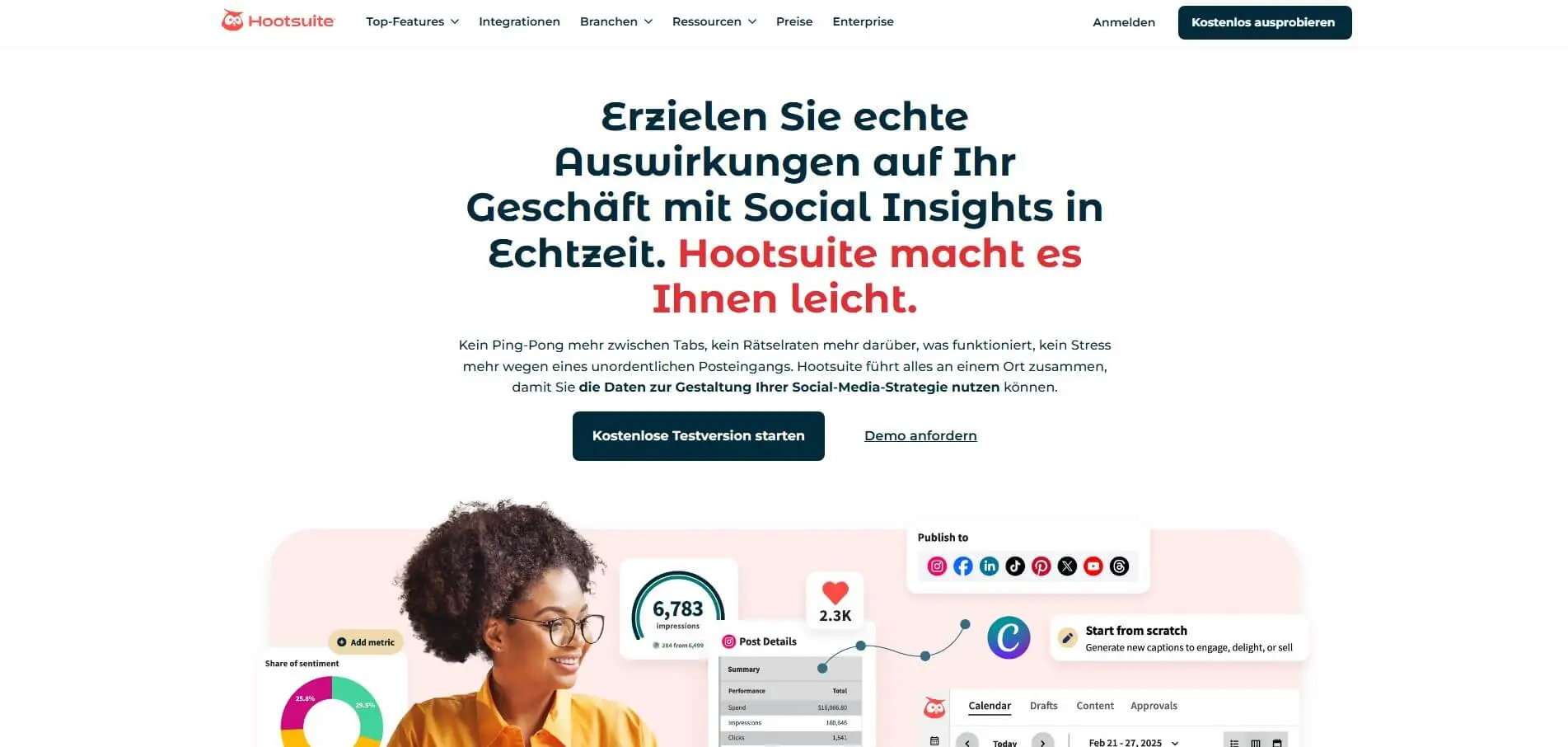 Bild: Hootsuite-Website