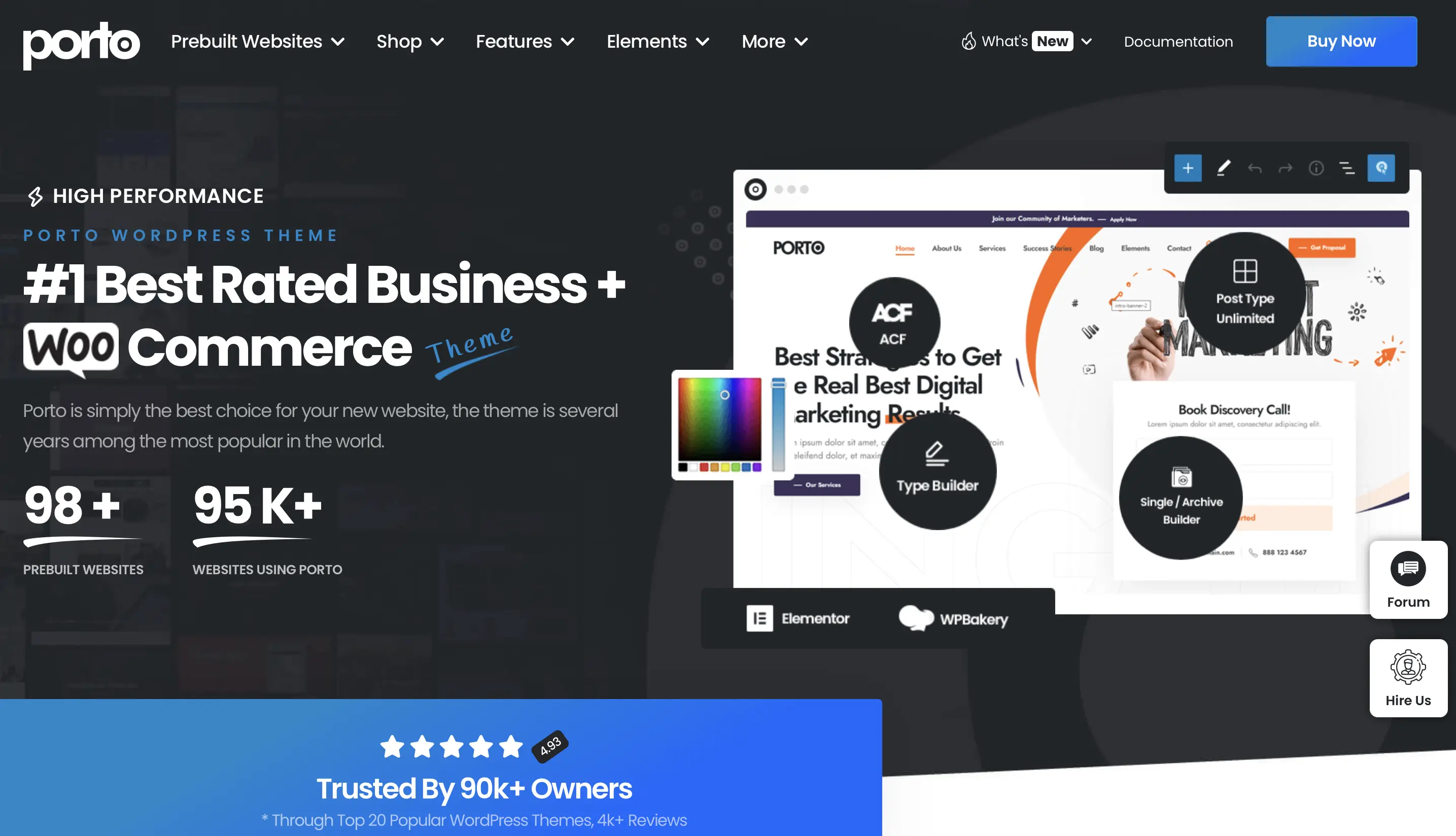 Startseite des WooCommerce-Themes Porto Bild: Startseite des WooCommerce-Themes Porto