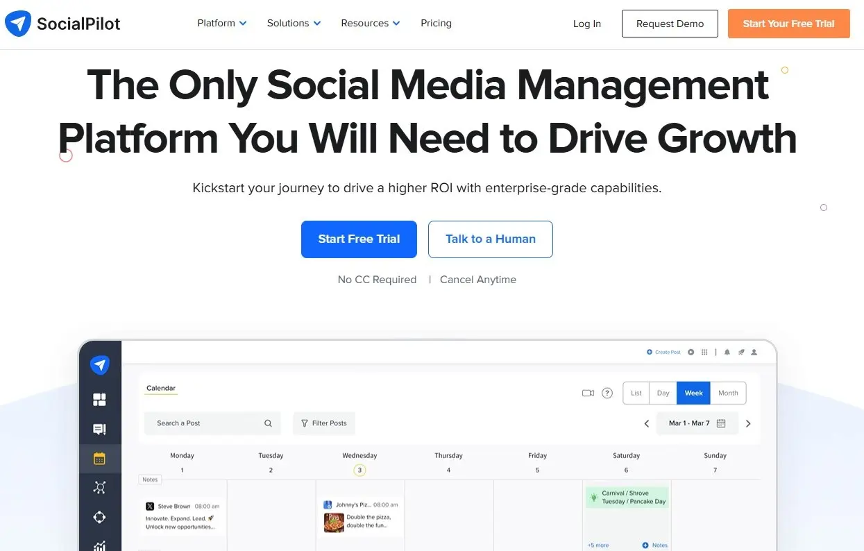 Social Pilot Website Bild: Social Pilot Website