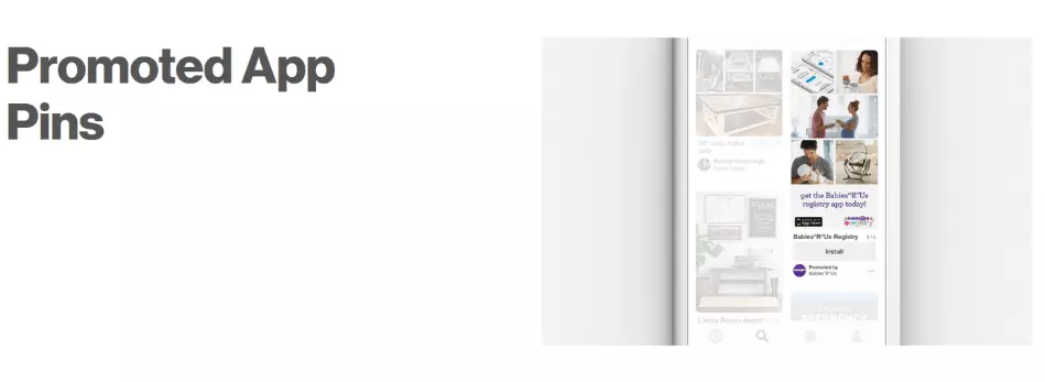 Bild: Beispiel eines Promoted App Pins