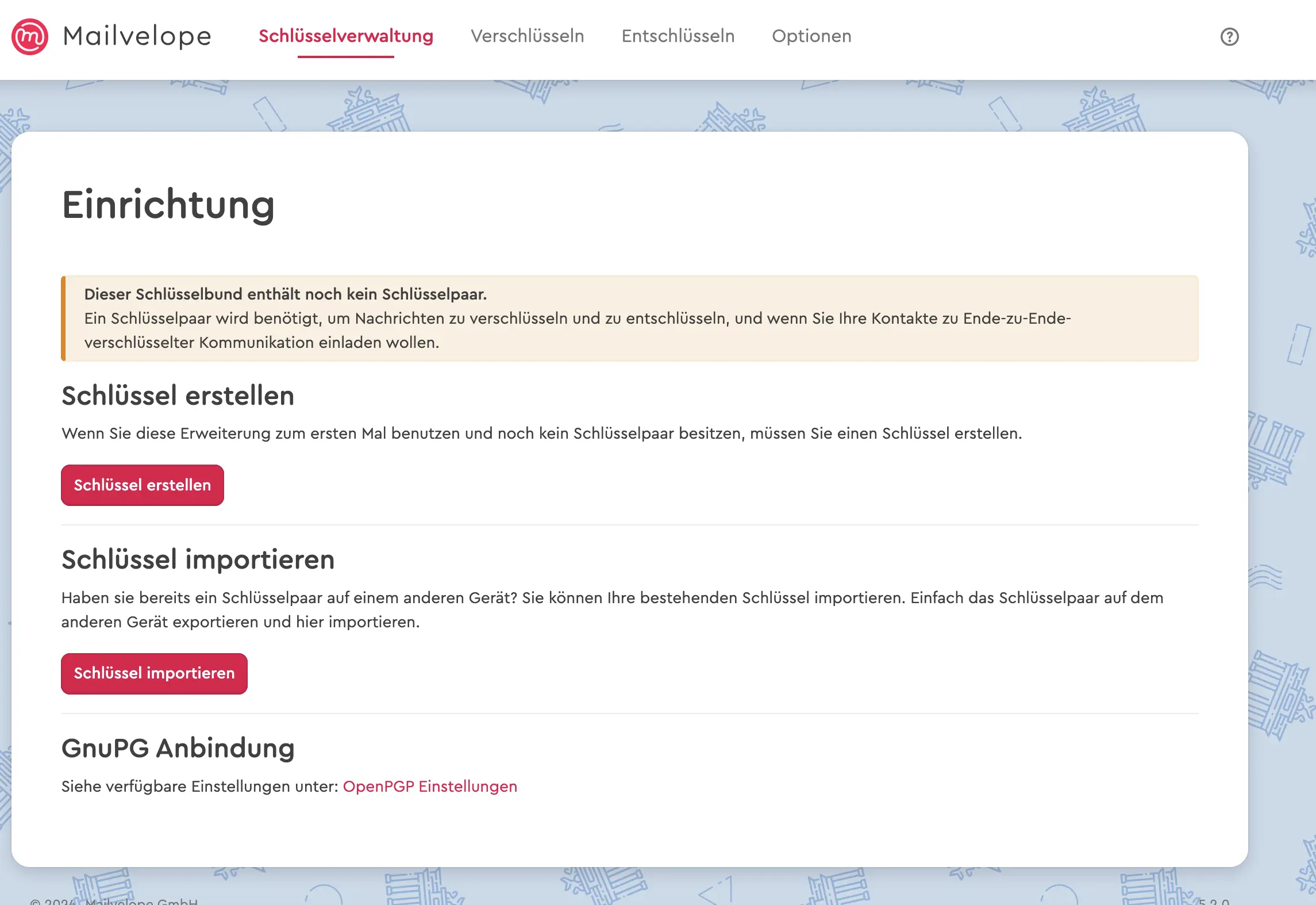 Bild: Screenshot der Erweiterung Mailveope in Firefox
