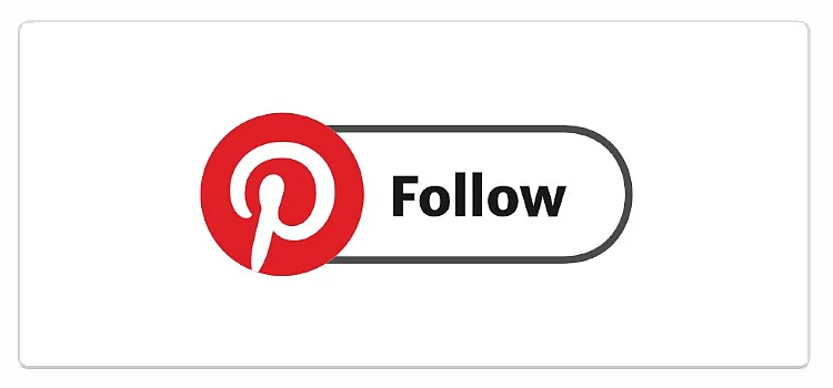 Bild: Der Follow-Button von Pinterest